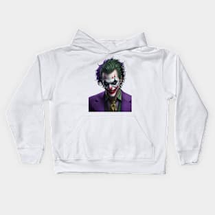 Clown With Menacing Look Kids Hoodie